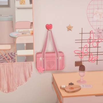 Sims 4 Cute Cc, Sims Clutter, Sims 4 Cc New, Cc Essentials, Sims4 Furniture, Ts 4 Cc, Japanese School Bag, Japan Bag, Sims 4 Packs