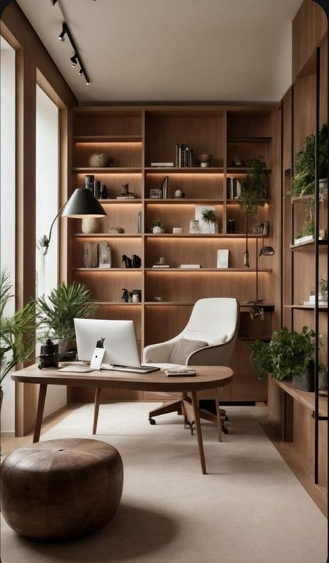 Living Room Throws, Modern Home Offices, Study Room Design, Cozy Home Office, Small Home Offices, Home Library Design, Ideas Living Room, Executive Office, Home Office Setup