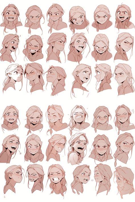 cartoon's expression chart Cool Facial Expressions, Character Expressions Sheet, Emotion Reference Facial Expressions Art, Drawing Facial Expressions Reference, Pained Expression Reference, Laughing Expression Reference, How To Draw Facial Expressions, Faces Reference Expression, Face Expressions Reference Drawing