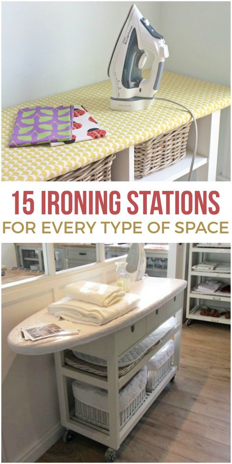 Ironing Station, Sewing Room Furniture, Sewing Room Inspiration, Sewing Room Storage, Sewing Spaces, Sewing Room Design, Dream Craft Room, Craft Room Design, Sewing Room Organization