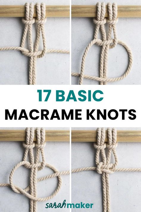 17 Primary Macrame Knots: Step-by-Step Directions Check more at https://howcandothis.com/diyideas/17-primary-macrame-knots-step-by-step-directions/