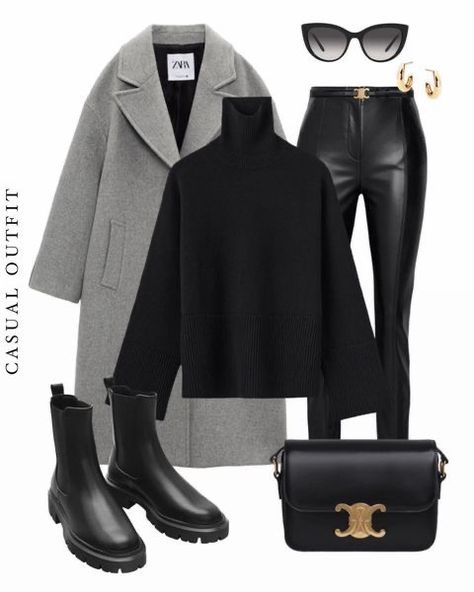 Zara Outfit Inspiration, Outfits With Coats, Zara Beauty, Vinter Mode Outfits, Look Paris, Stile Hijab, Mode Zara, Winter Fashion Outfits Casual, Style Instagram