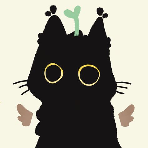 Its just a cat// You may use this as your profile pic✨✨ Pfp Cat Cartoon, Cute Profile Pictures Cat, Square Pfp Aesthetic, Profile Pic Black, Mlem Cat, Cut Profile Pictures, Cat Profile Pic, Pins Pictures, 3 Person Matching Pfp Cat