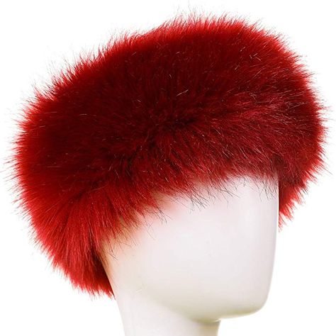 New Era Outfit, Red Russian, Headband Winter, Faux Fur Headband, Russian Hat, Occasion Hats, Red Fur, Fur Headband, Red Headband