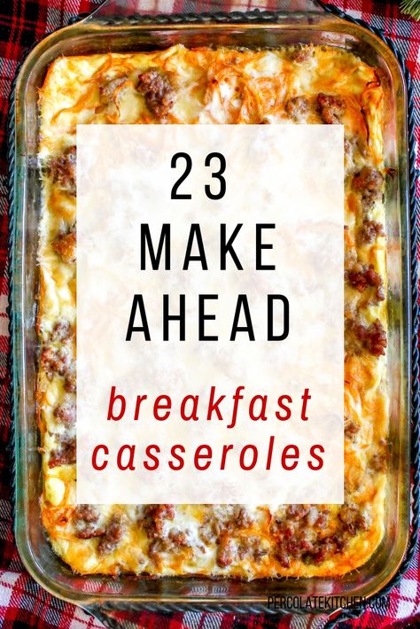 Breakfast Egg Casserole Make Ahead, Breakfast Freezer Casserole, Breakfast Make Ahead Casserole, Morning Casserole Recipes, Freeze Ahead Breakfast Casserole, Premade Breakfast Casserole, Breakfast Bakes For A Crowd, Make Ahead Breakfast Bake, Easy Brunch Ideas For A Crowd Make Ahead