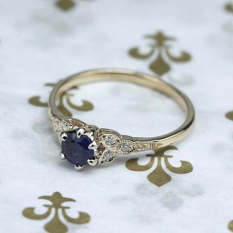 Art Deco Sapphire Engagement Ring, Sapphire Wedding, Art Deco Engagement, Sapphire Engagement Ring, Deco Engagement Ring, Art Deco Engagement Ring, Stone Engagement Rings, Deco Jewelry, Pretty Rings