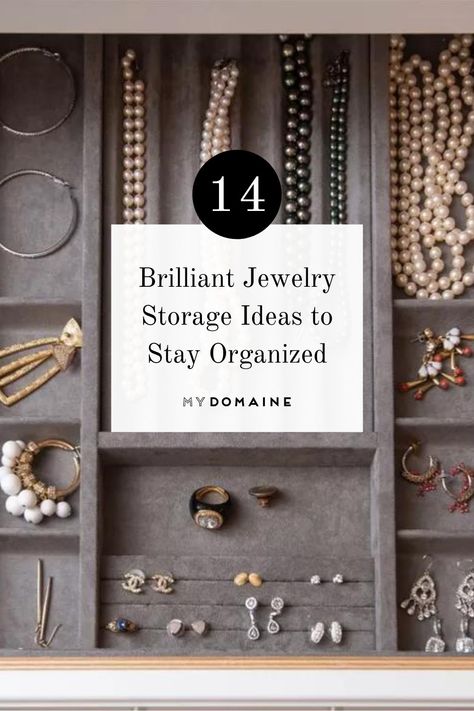 How To Store Jewelry In Closet, Jewelry Desk Organization, Jewlrey Organization Display In Closet, Necklace Hanging Ideas, Necklace Stirage, Jewelry Organizer For Closet, How To Store Necklaces Storage Ideas, Costume Jewelry Storage Ideas, Jewelry Organization In Drawer