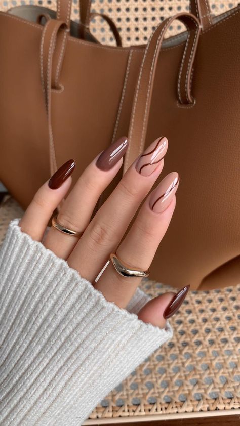 Office Nails, Simple Fall Nails, Nude Nail Designs, Smink Inspiration, Oval Nails, Brown Nails, Minimalist Nails, Chic Nails, Nude Nails