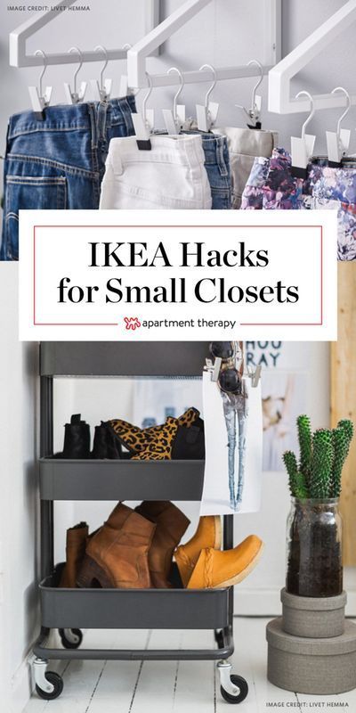 Tiny Closet Organization, Small Closet Hacks, Apartment Closet Organization, Small Closet Storage, Space Saving Apartment, Ikea Closet Organizer, Small Closet Organization Bedroom, Bedroom Ikea, Ikea Apartments