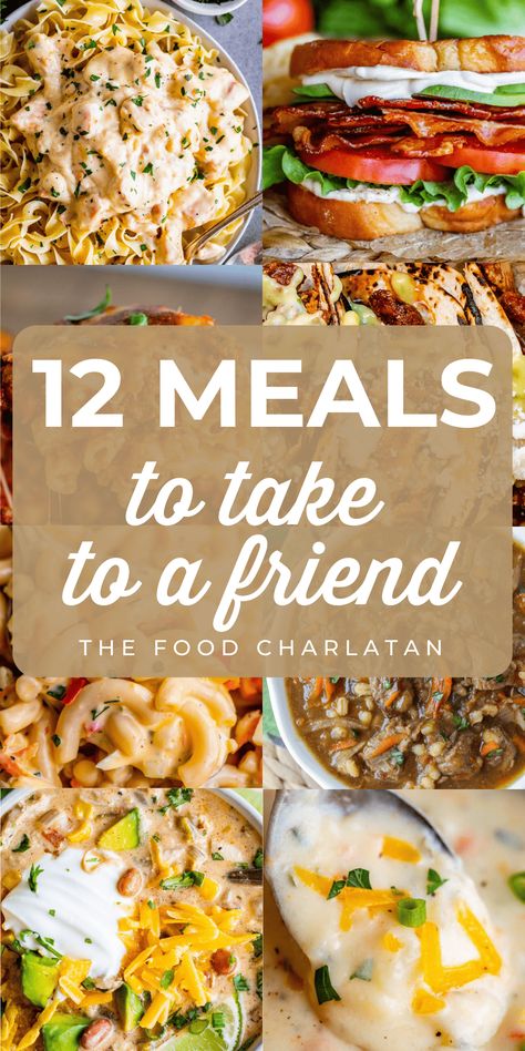 Meal Train Ideas Dinners, Slow Cooker Chicken Stroganoff, Care Meals, Take A Meal, The Food Charlatan, Friend In Need, Coconut Bowls, Meal Train Recipes, Food Charlatan