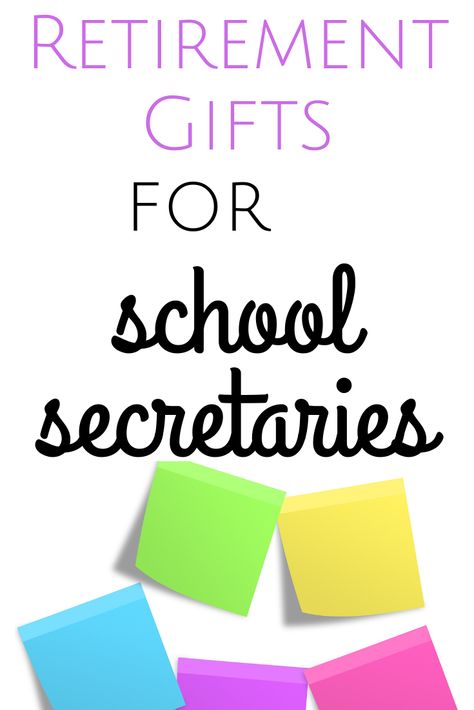 Secretaries are amazing!  Celebrate their retirement party with the perfect gift.  List of sentimental, practical, travel, loving, funny and useful gifts for retiring friends.  Bon Voyage to school administrative assistants with these presents.  Have cake, share jokes and cards then reward them for service before they retire.  Elementary, middle or high school from teacher, principal, coworker or colleague. Secretary Gift Ideas School, School Secretary Retirement Gifts, School Secretary Gift Ideas, Secretary Retirement Gifts, Secretary Day Gift Ideas, School Secretary Retirement, School Secretary Office Organization, Secretary Appreciation Gifts, School Secretary Gifts