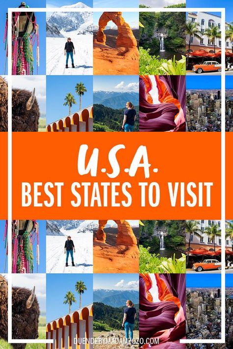 Embark on your American adventure with our guide to the '12 Best States to Visit in the USA'. Discover breathtaking landscapes, vibrant cityscapes, and unique cultural experiences waiting to be explored. Dive into our handpicked selection of travel destinations, must-visit attractions, local hotspots, and foodie favourites! States To Visit, Travel Destinations Usa, Usa Places, Usa Places To Visit, Visit Usa, Usa Travel Destinations, Cultural Experience, Road Trip Itinerary, Breathtaking Landscapes