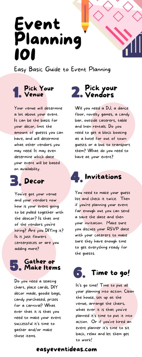 Event Planning 101 Event Planning tips Fashion Stage Design, Event Planning Organization Ideas, Event Planning Business Ideas, How To Plan An Event, Events Planning Business, Party Planning Tips, Tips For Event Planning, Event Organizer Name Ideas, Fundraising Event Decor