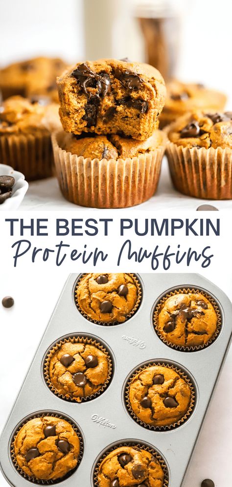 Snacking Ideas, Pumpkin Protein Muffins, High Protein Muffins, Pumpkin Protein, Protein Baking, Healthy Cookie, Fall Baking Recipes, Protein Muffins, Protein Desserts