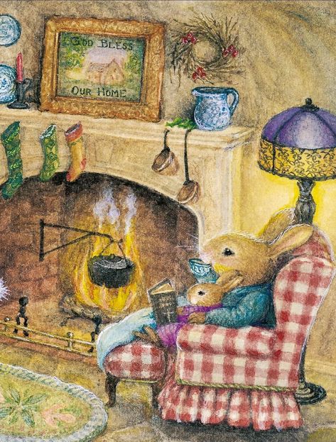 Indoor Illustration, Comfort Art, Storybook Art, Dreamy Artwork, Bunny Art, Fairytale Art, Best Moments, Woodland Creatures, Children's Book Illustration