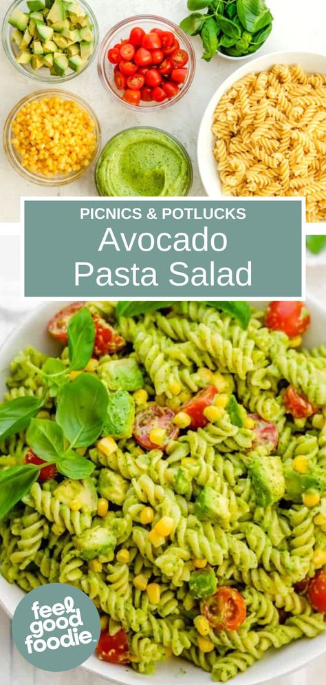 Creamy Avocado Pasta Salad, Cold Pasta Recipes, Artichoke Pasta Salad, Vegetarian Pasta Salad, Creamy Avocado Pasta, Avocado Pesto Pasta, Avocado Pasta Salad, Creamy Avocado Sauce, Pasta Salad Dressing