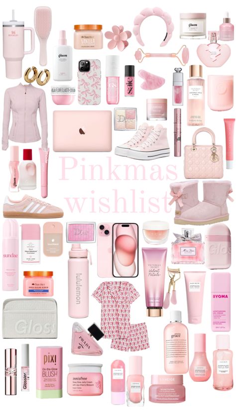 #pinkmas#wishlist#aestethic 🎀 Christmas List Ideas Skincare, Cute Girly Christmas Gifts, Christmas Girly Gifts, Christmas Wishlist Baddie, Ultimate Christmas Wishlist, Girly Wishlist Gift Ideas, Christmas Wish List For Teens, Girly Christmas Gifts Cheap, Christmas List Y2k