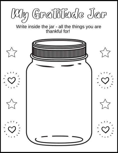 Gratitude Jar Worksheet Jar Worksheet, Icebreaker Games For Kids, Work Team Building Activities, Gratitude Crafts, Group Therapy Activities, Gratitude Jar, Self Esteem Activities, Gratitude Activities, Bow Gender Reveal