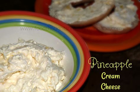 Pineapple Cream Cheese Spread Recipe, Pineapple Spread Recipe, Pineapple Dip, Pineapple Cream Cheese, Cream Cheese Spread Recipes, Fruit Dips, Cream Cheese Sandwiches, Blueberry Bagel, Cheese Spreads