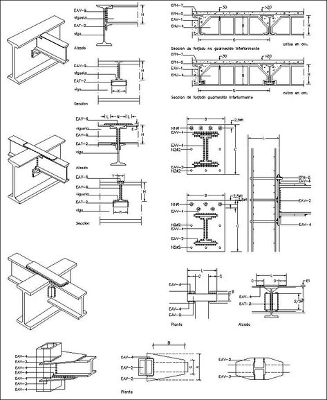 Free Steel Structure Details 5 – CAD Design | Free CAD Blocks,Drawings,Details Steel Truss Detail Drawing, Roof Truss Design, Steel Building Homes, Steel Architecture, Structural Drawing, Civil Engineering Design, Steel Structure Buildings, Steel Frame House, Steel Trusses