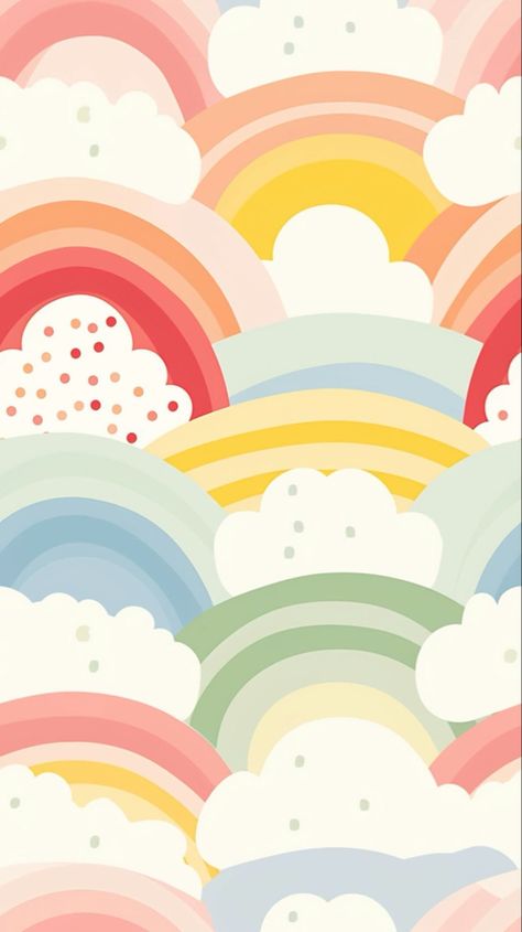 Aesthetic Kids Wallpaper, Little Kids Wallpaper, Kids Wallpaper Colorful, Rainbow Pattern Background, Toddler Ipad Wallpaper, Cute Rainbow Background, Little Kid Wallpaper, Cute Kid Wallpapers, Canva Background Ideas