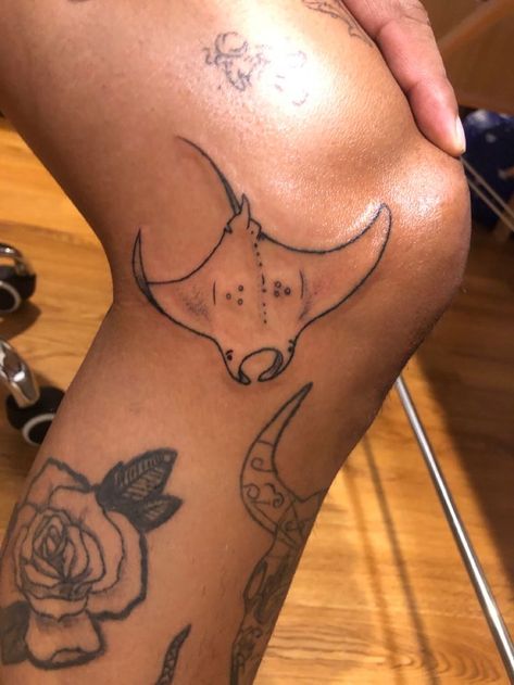 Manta Ray Tattoo, Evan Rosier, Stingray Tattoo, Ray Tattoo, Theme Tattoo, Dainty Tattoos, Subtle Tattoos, Manta Ray, Dream Tattoos