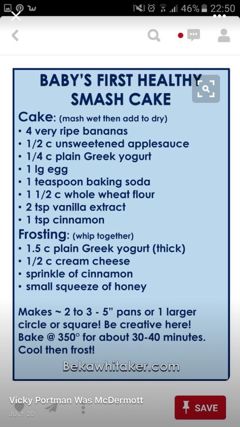 Smash Cake Recipe, Healthy Smash Cake, Baby First Birthday Cake, Cake Kids, Baby 1st Birthday, 1st Birthdays, First Birthday Cakes, Baby First Birthday, Birthday Cake Kids