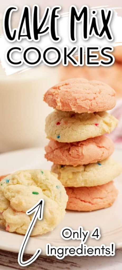 Cake Mix Cookies 3 Ingredient, Easy Cake Mix Cookies, Funfetti Cake Mix Cookies, Funfetti Cake Mix, Bake Sale Recipes, Strawberry Cake Mix, Cake Mix Cookie Recipes, Fall Desserts Easy, Funfetti Cake