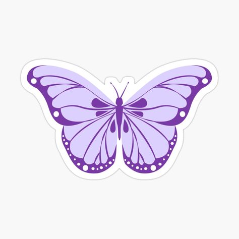 Get my art printed on awesome products. Support me at Redbubble #RBandME: https://www.redbubble.com/i/sticker/pretty-purple-butterfly-by-jennyk7/142525419.EJUG5?asc=u Cute Stickers To Print, Purple Butterfly Sticker, Stickers To Print, Purple Stickers, Butterfly Purple, Butterfly Stickers, Pretty Purple, Purple Butterfly, Cute Stickers