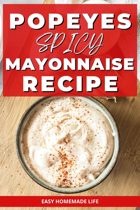 Seasoned Mayo Recipe, Popeyes Chicken Sandwich Sauce, Spicy Sauce For Chicken Sandwich, Homemade Spicy Mayo, Jalapeno Mayonnaise Recipe, Popeyes Spicy Mayo, Spicy Sauce For Chicken, Home Made Mayonnaise Recipe, Popeyes Recipes