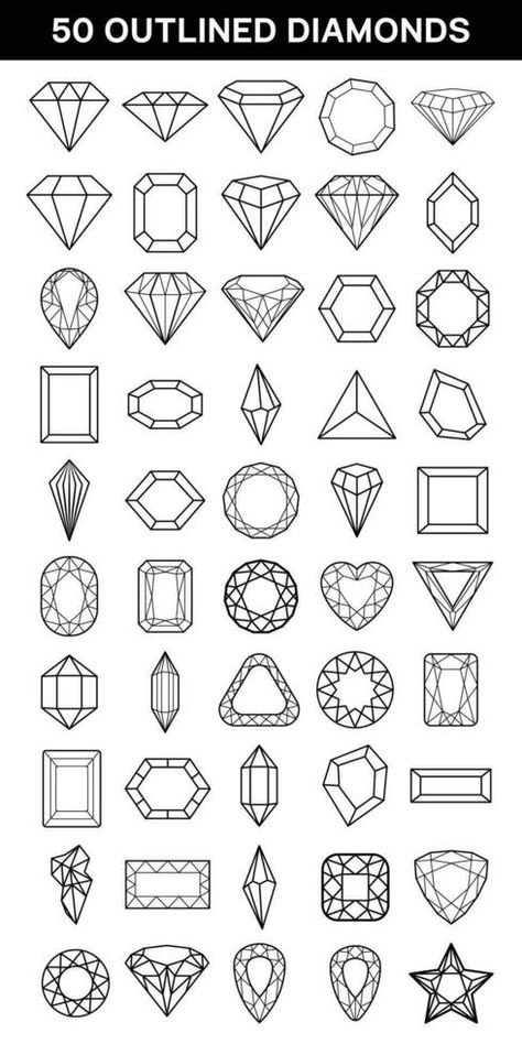 Set of black line diamond icon. Brilliant gem in black. Collection of black diamond Gemstone Logo Design, Diamond Line Art, Jewellers Logo, Jewelry Clipart, Gemstone Logo, Diamond Illustration, Gem Logo, Jewellery Designing, Jewellery Logo