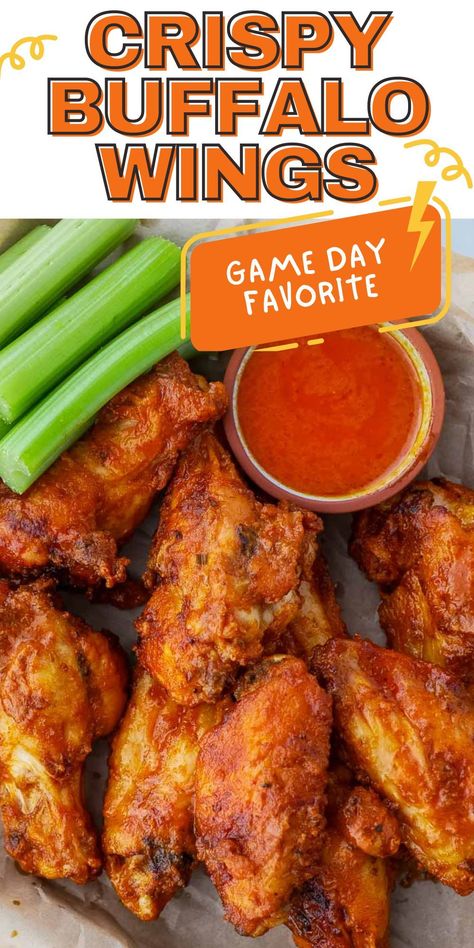 Spice up your game day spread with The Best Crispy Buffalo Wings! This classic appetizer gets a healthier twist with the air fryer, delivering perfectly crispy wings every time. Get ready to enjoy your favorite game day snack guilt-free! Air Fried Buffalo Chicken Wings, Crispy Air Fryer Chicken Wings Buffalo, Game Day Wings Air Fryer, Breaded Buffalo Wings, Airfryer Hot Wings, Dry Buffalo Chicken Wings, Best Air Fryer Wings Crispy, Easy Buffalo Chicken Wings, Air Fyer Wings