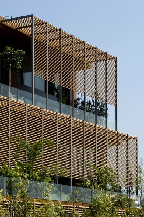 7800 Çeşme Residences and Hotel / Emre Arolat Architects | ArchDaily Modern Architecture, Oil Painting Nature, Modern Architecture Building, Kitchen Cabinet Storage, Wooden Slats, Concept Architecture, Oil Painting Landscape, Apartment Building, Architecture Building