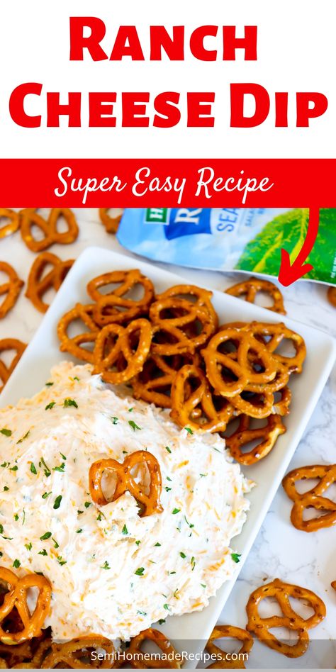 Side Snacks For Party, Easy Dip With Cream Cheese, Easy Pretzel Dip Recipes, Pretzels And Dip, Cracker Dip Cream Cheese, Dip Recipes For Pretzels, Beer Cheese Ranch Dip, Appetizers Using Cream Cheese, Easy Cheese Dip Recipe