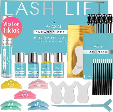 Amazon.com: AYASAL Lash Lift Kit Eyelash Perm Kit, with Detailed Instruction Eyelash Lift Kit, Easy for Beginner and Professional Lash Perm Kit, Achieve Salon-Quality Lashes Lift with Safe and Effective Result : Beauty & Personal Care Lashes Lift, Lash Lift Kit, Eyelash Perm Kit, Lash Perm, Eyelash Perm, Eyelash Lift, Long Lasting Curls, Brow Lamination, Shop Makeup