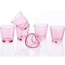 Cups And Glasses, Pink Shot, Bar Cart Accessories, Heart Glasses, Tequila Shots, Future Apartment, Cordial, Shot Glasses, Glasses Fashion