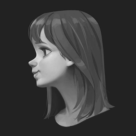 side view of a girl, Sungmin Jung on ArtStation at https://www.artstation.com/artwork/lV1Wne Anime Side View, Anime Side Profile, Side Face Drawing, Side View Of Face, Side View Drawing, Profile Drawing, 얼굴 그리기, Jung So Min, Model Sheet