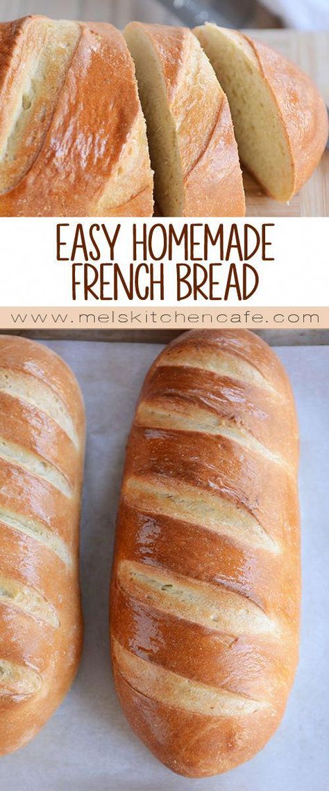 Flour Recipes, Resepi Roti, Homemade French Bread, Pembuat Roti, French Bread Recipe, Bread Machine Recipes, Easy Bread Recipes, Easy Bread, French Bread