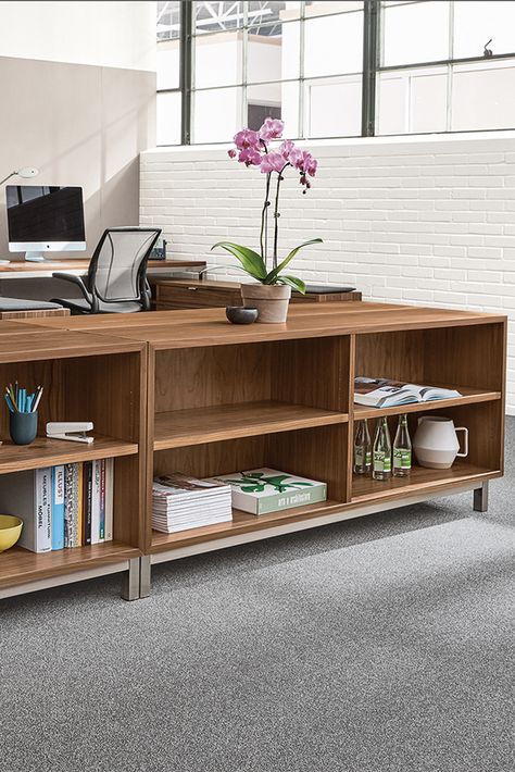 Console Bookcase Long Bookshelf Low Bookcase, Horizontal Bookshelf, Office Console, Horizontal Shelf, Console Bookcase, Low Bookshelves, Cheap Office Furniture, Room And Board, Deco Living