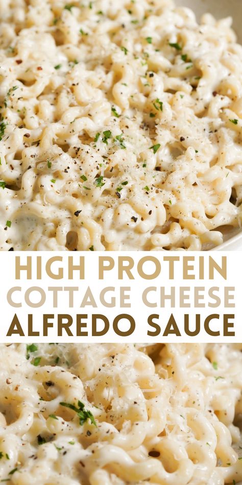 Cream Of Wheat Add Ins, Healthy Cottage Cheese Pasta Sauce, Alfredo Sauce Recipe Cottage Cheese, Low Cal Low Carb High Protein Meals, Healthy Wawa Food, Pasta Sauce Cottage Cheese, Protein Alfredo Pasta, Creamy Cottage Cheese Sauce, Pasta Ideas Healthy