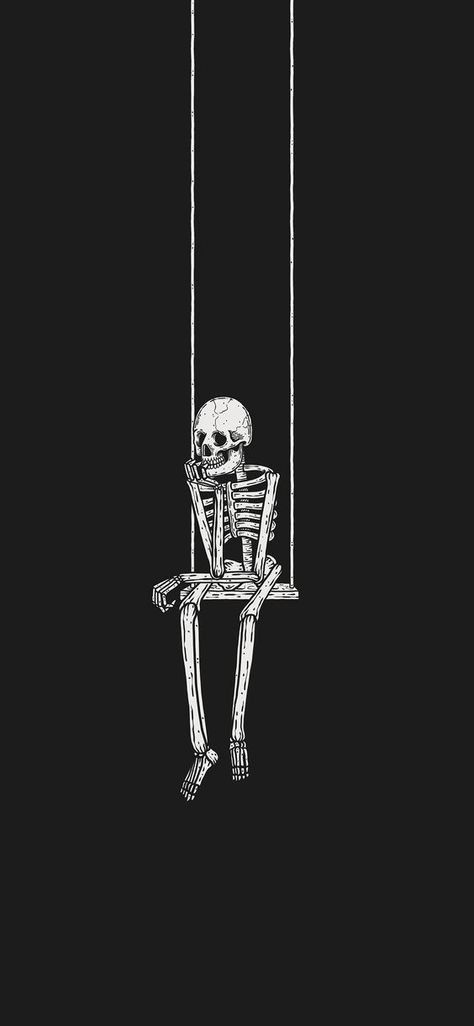 Skeletons Wallpaper Aesthetic, Skeleton Pics, Skeleton Iphone, Black Skulls Wallpaper, Skeleton Artwork, Horror Drawing, Skeleton Drawings, Wallpapers Ipad, Cute Skeleton