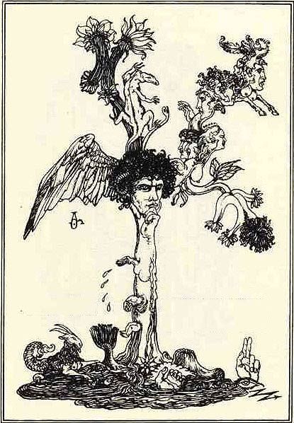 Tree Of Gnosis Austin Spare, Austin Osman Spare, Chaos Magick, Automatic Drawing, Sweet Drawings, Occult Art, The Cabinet, English Artists, Solar Plexus