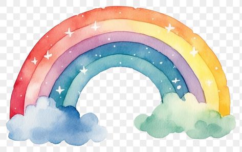 Small Clouds, Pastel Clouds, Rainbow Png, Cloud Art, Watercolor Rainbow, Free Png, Cute Illustration, Watercolor Clipart, Free Images