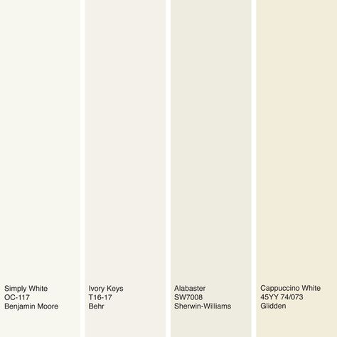 Big Houses Interior, Off White Paint Colors, White Interior Paint, Alabaster Color, Off White Colour, Off White Paints, Neutral Paint Colors, Sherwin Williams Paint Colors, White Paint Colors