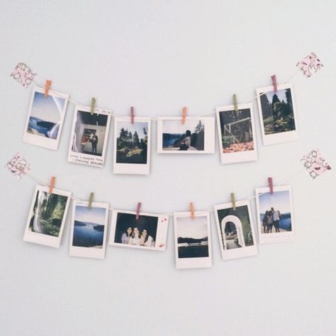 Instax Photos Ideas, Instax Wall, Photo Organization Storage, Indian Bedroom Decor, Polaroid Wall, Instax Photos, Photo Wall Decor, Cute Diy Room Decor, Casa Vintage