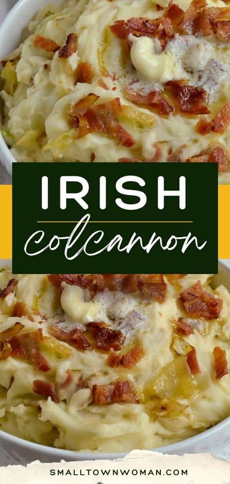 Irish Dinner Recipes, Irish Colcannon, Colcannon Recipe, Healing Environment, Irish Cooking, Sauteed Cabbage, Cabbage And Bacon, Potato Side Dishes, Creamy Mashed Potatoes