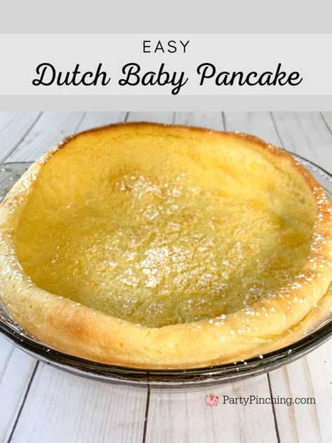 Puff Pancake Recipe Breakfast, Puffed Pancake Recipe, Ditch Baby Pancake, Dutch Baby For One, Easy Dutch Baby Recipe, Dutchbaby Pancake Recipe, Dutch Baby Bake 12 Tomatoes, Dutch Babies Recipe, Dutch Pancake Recipe