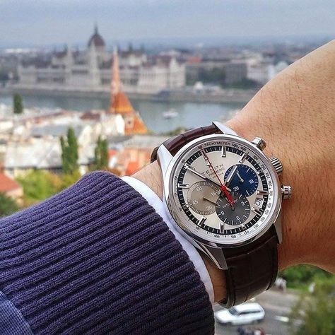 „Timeless, iconic design meets unique in-house movement and wonderful, versatile everyday wearability. Discover the El Primero Original 1969. Featured on…” Zenith El Primero, Zenith Watches, Swiss Army Watches, Watch Review, Vintage Watches For Men, Stylish Watches, Fine Watches, Omega Seamaster, Dive Watches