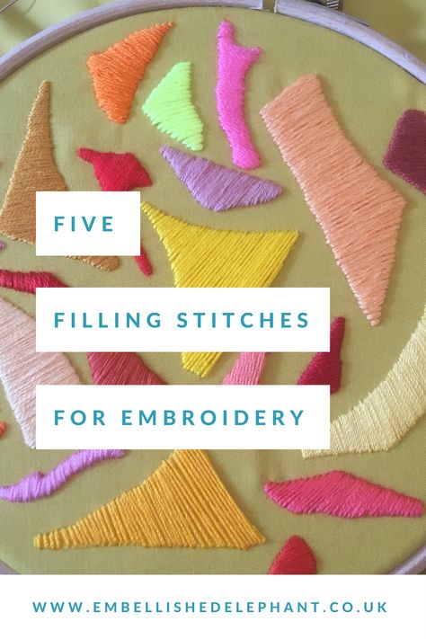 Embroidery Stitches Satin Stitch, Simple Stitch Embroidery, Filling In Embroidery, Embroidery Stitch For Filling, Embroidery To Fill Space, Embroidery Fill In Stitches, Punch Needle Satin Stitch, Otomi Embroidery Tutorial, How To Fill In Embroidery Stitches