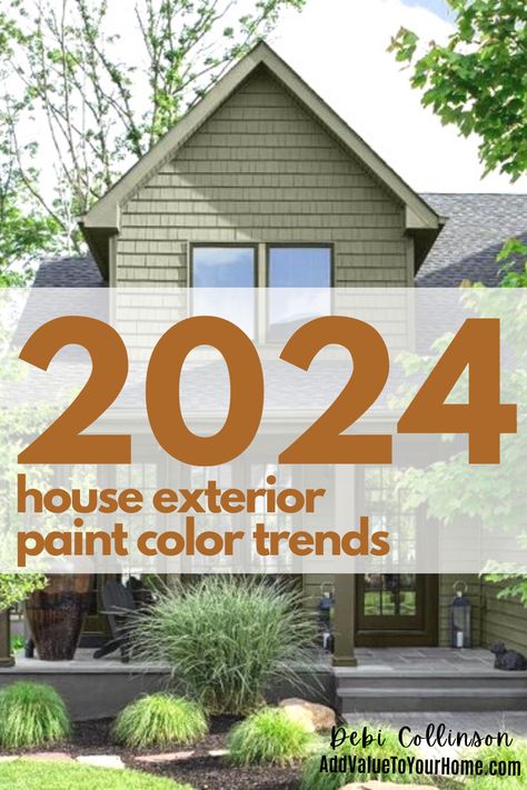 House exterior paint colors is finally shifting from the all black trend exterior house paint colors, the black & white exterior house color trend to warmer colors like warm whites, beiges and taupes. #exteriorhousepaintcolortrends #exteriorhousecolors #exteriorpaintcolorstrends New Home Exterior Colors, Exterior House Colors Painted Brick, House Colors Exterior 2024, Exterior Home Color Ideas, Painting Your House Exterior, Trending Exterior Paint Colors For House, Best Home Exterior Colors, Colors For Houses Exterior Paint, Trending Exterior House Color 2024